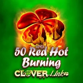 50 Red Hot Burning Clover Links logo – Slots by Novomatic at Spinjo Casino