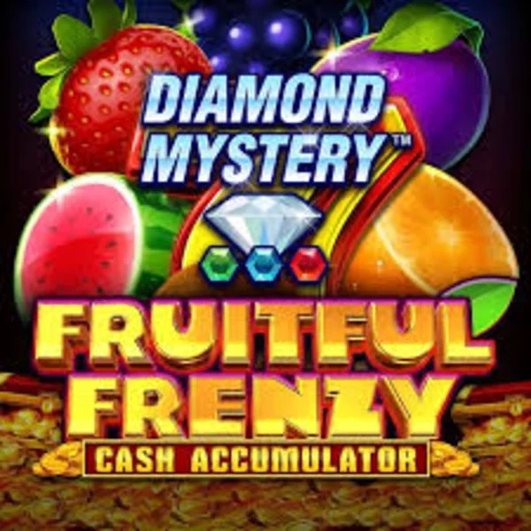 Diamond Mystery Fruitful Frenzy Cash Accumulator slot logo by Greentube at Spinjo Casino